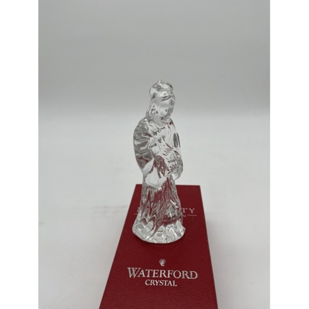 Waterford Crystal Gaspar Wiseman Nativity Figurine Ireland With Box Christmas